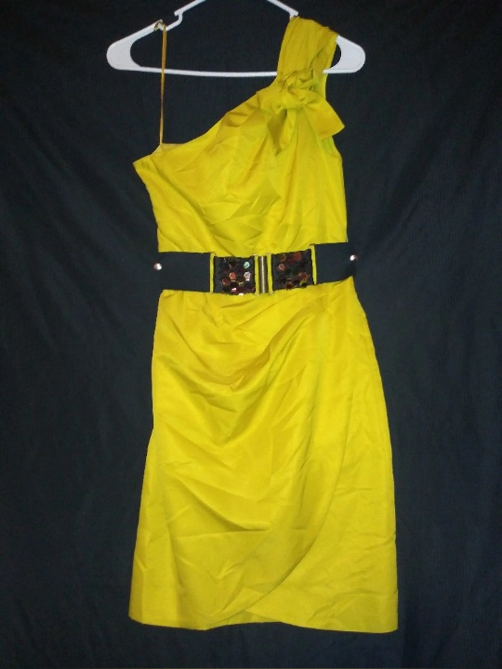 Matthew Williamson One Shoulder belted dress